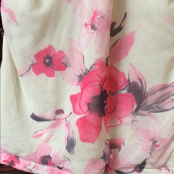 Pink Womens Floral Top - Picture 2 of 5
